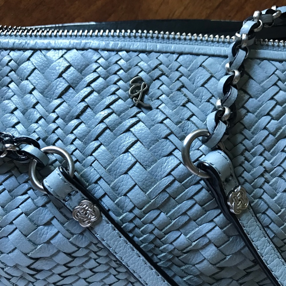ELLIOTT LUCCA blue woven crossbody